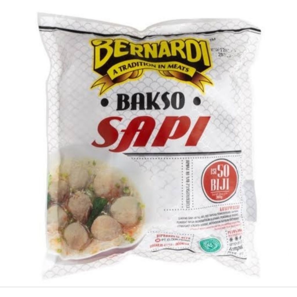 

Bernardi Bakso Sapi Halus Kecil isi 50 Biji / Bakso Sapi Frozen / Baso Sapi Halus