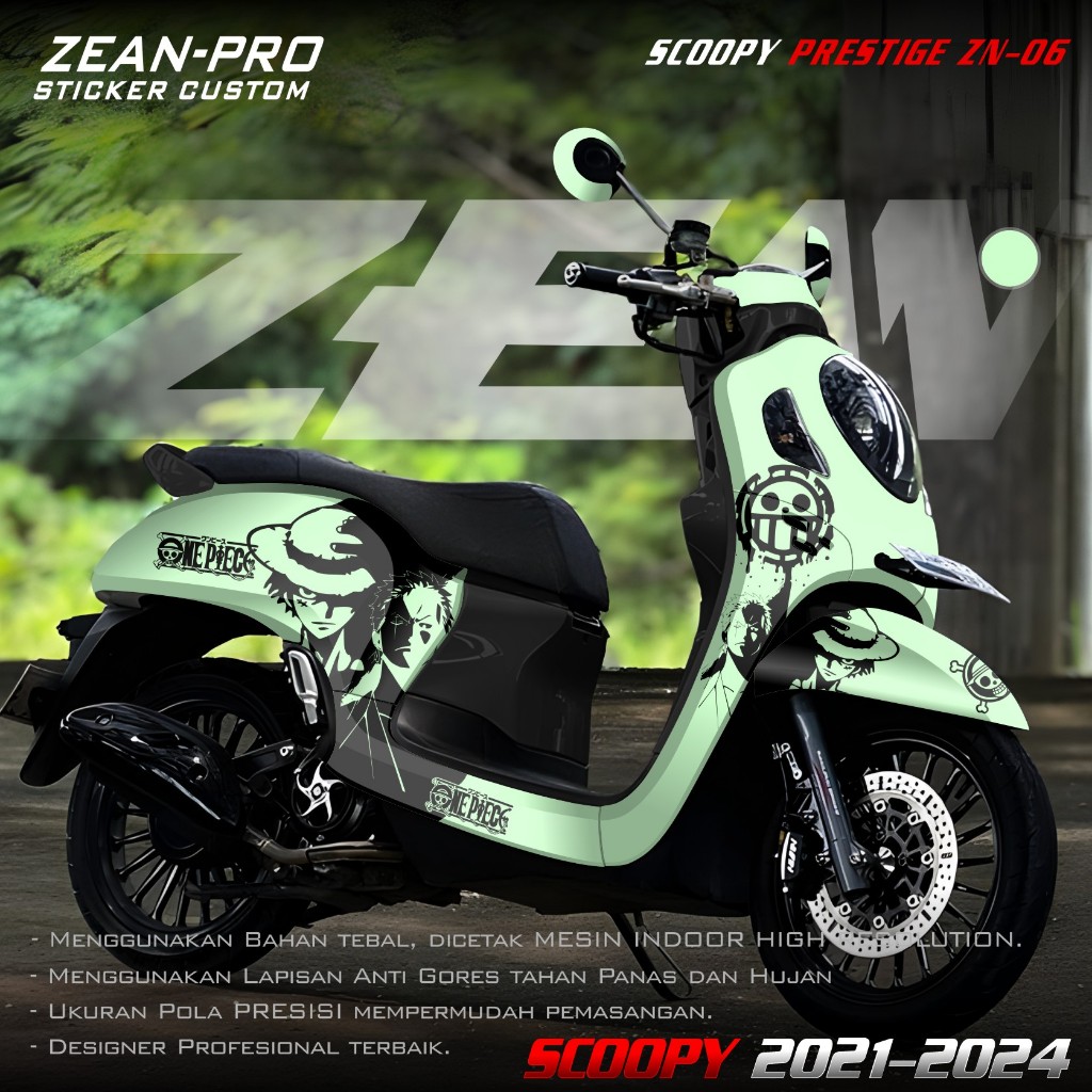 (PROMO COD) TERBARU Decal Sticker Motor Scoopy New 2021 2022 2023 2024 Full Body - Sticker Skotlet V