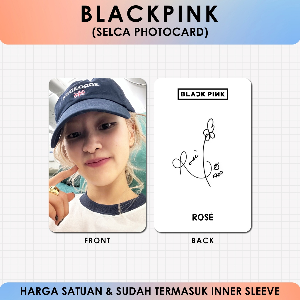 UNOFFICIAL PHOTOCARD BLACKPINK SELCA