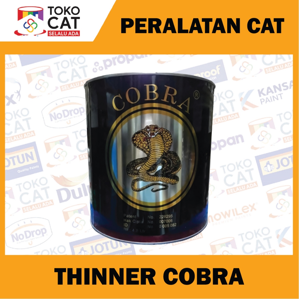 THINNER COBRA HITAM KALENG 5 LITER GALON / PENGENCER CAT / THINER 5 L