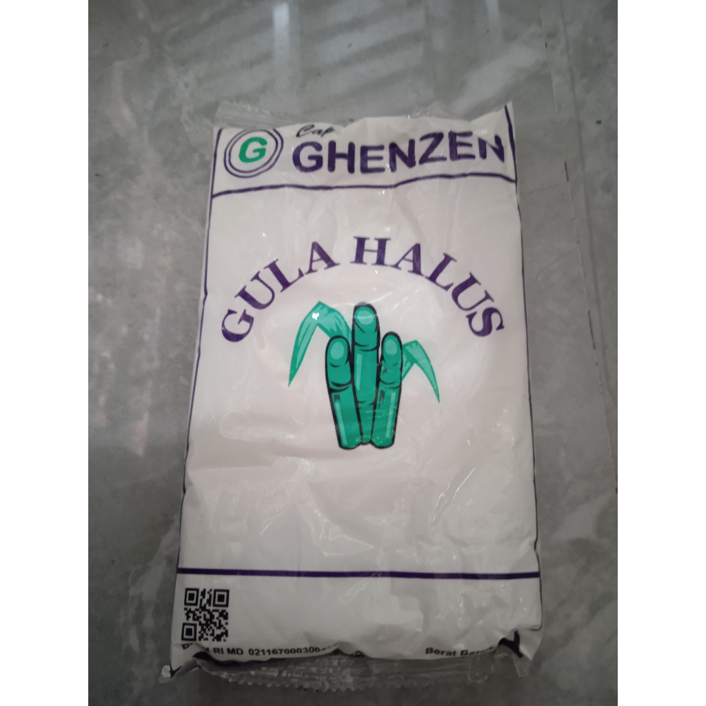 

Ghenzen Gula Halus 250g BPOM MD Mutu Terjamin