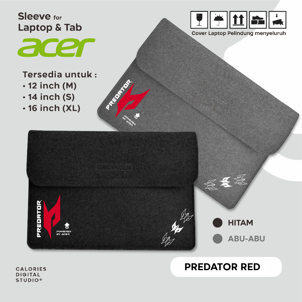 LAPTOP SLEEVE SARUNG LAPTOP ACER SWIFT PREDATOR NITRO SWIFT ASPIRE ONE #LSAC