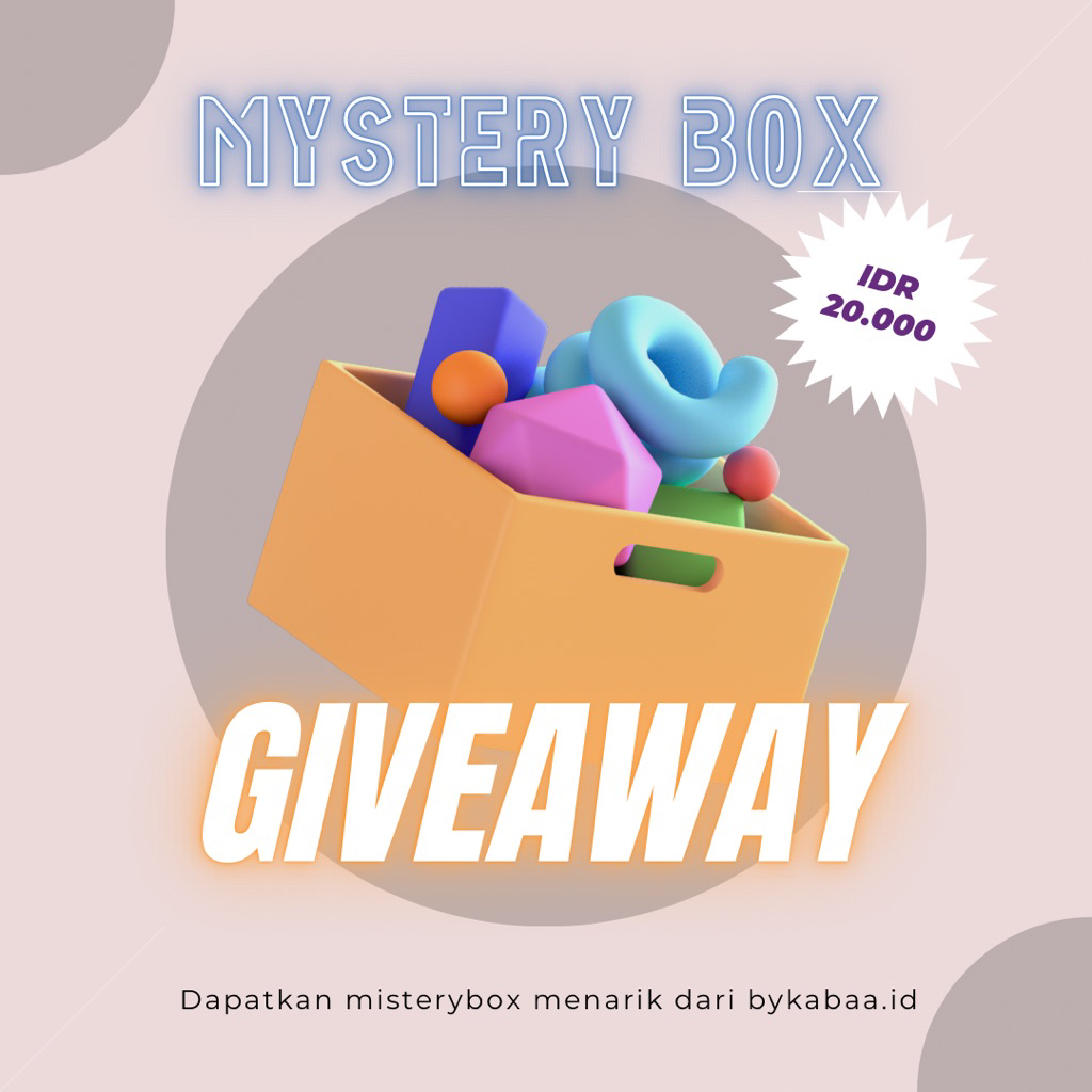 

GIVEAWAY MISTERY BOX