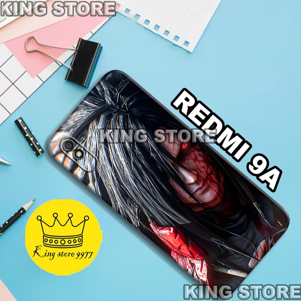 (KS8)  Softcase karet untuk REDMI 9A Motif gambar karakter Anime Naruto/casing REDMI 9A terbaru/kesi
