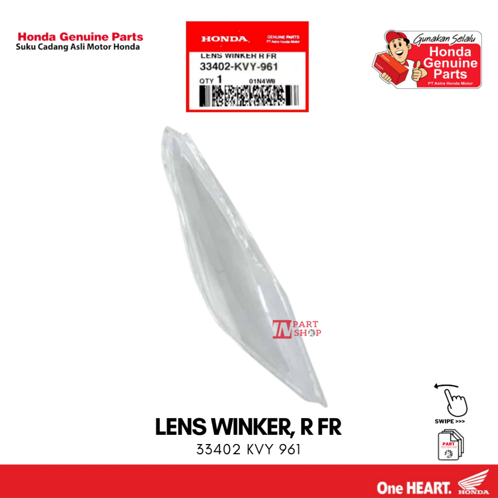 Mika Lampu Sein Depan Kanan (Lens Winker R FR) - BeAT Karbu / 33402-KVY-961