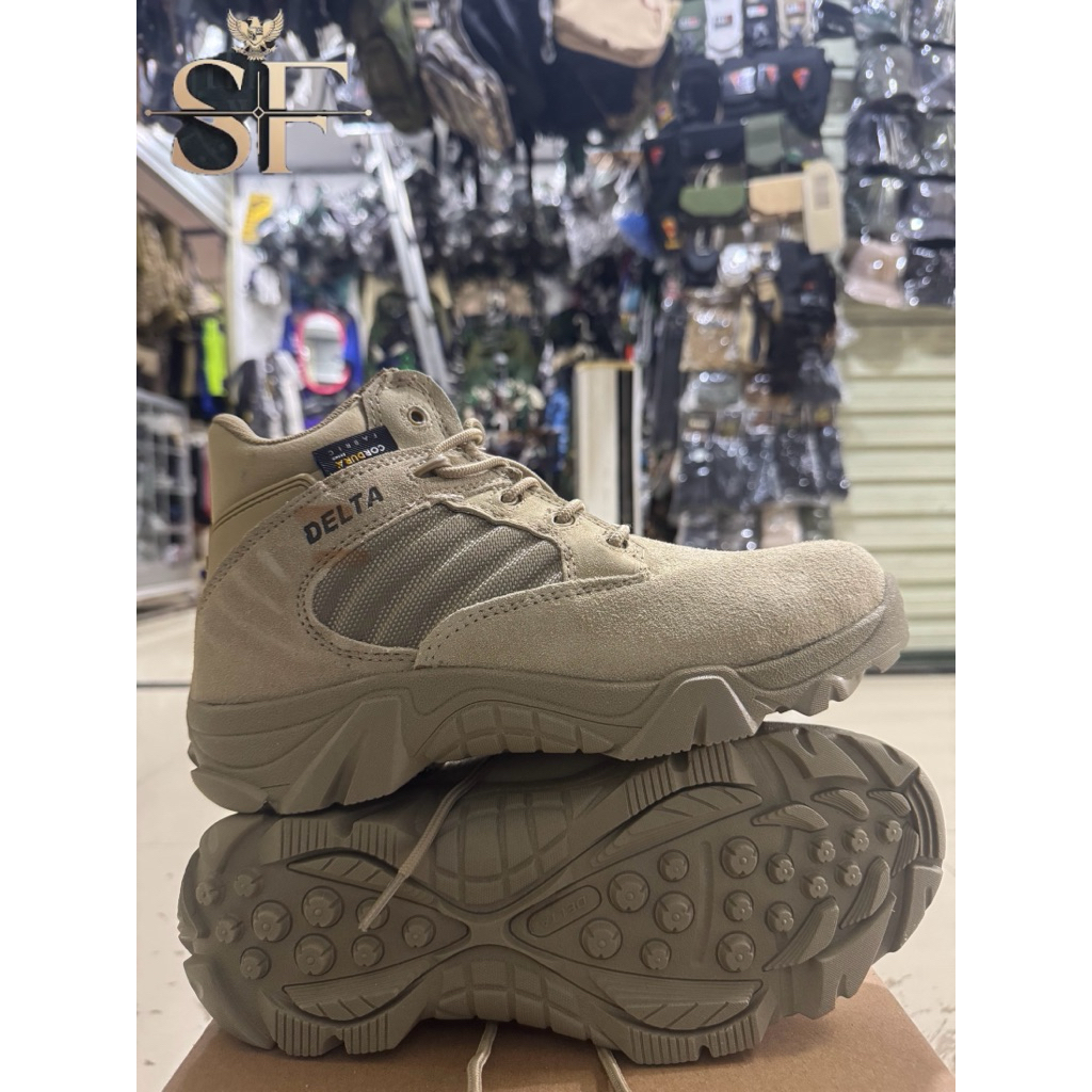 Combat Boots PDL Sepatu Combat Boots PDL 6 Inci Bahan Kulit dan Cordura Tahan Air Ritsleting Samping