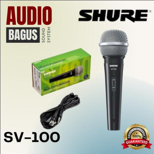 Microphone SHURE SV100 / SV 100 / Mic Shure / Mik Vocal kabel ORIGINAL