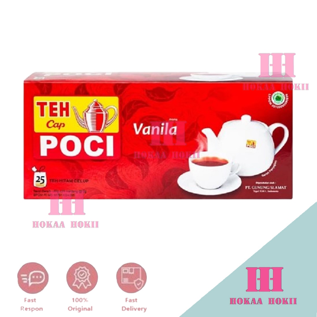 

Teh Celup Cap Poci Aroma Vanilla 25 Bags