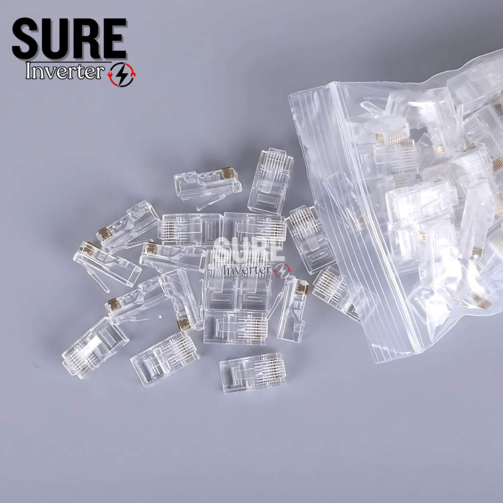 konektor RJ45 SOCKET JACK LAN RJ45 / RJ 45 isi 50pcs & 100pcs