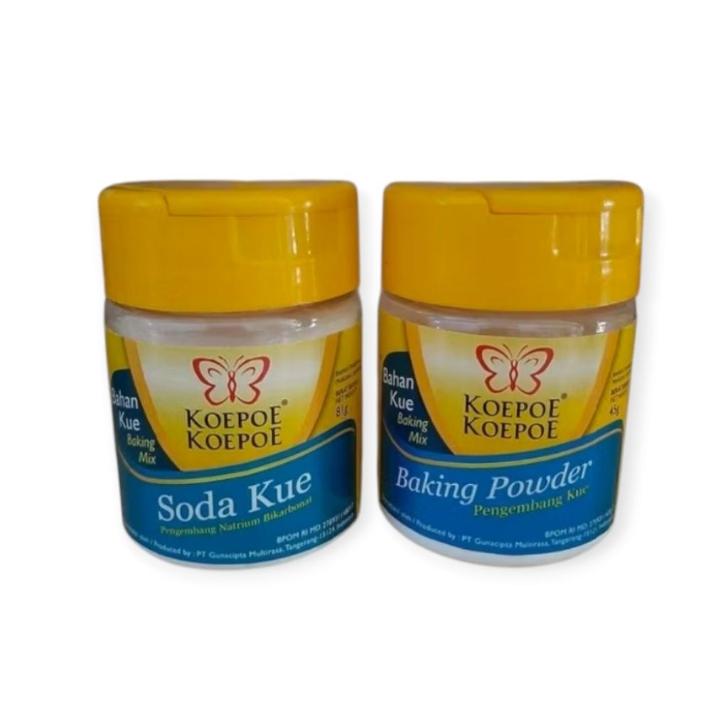 

soda kue KOEPOEKOEPOE 81 gram & baking powder 45 gram