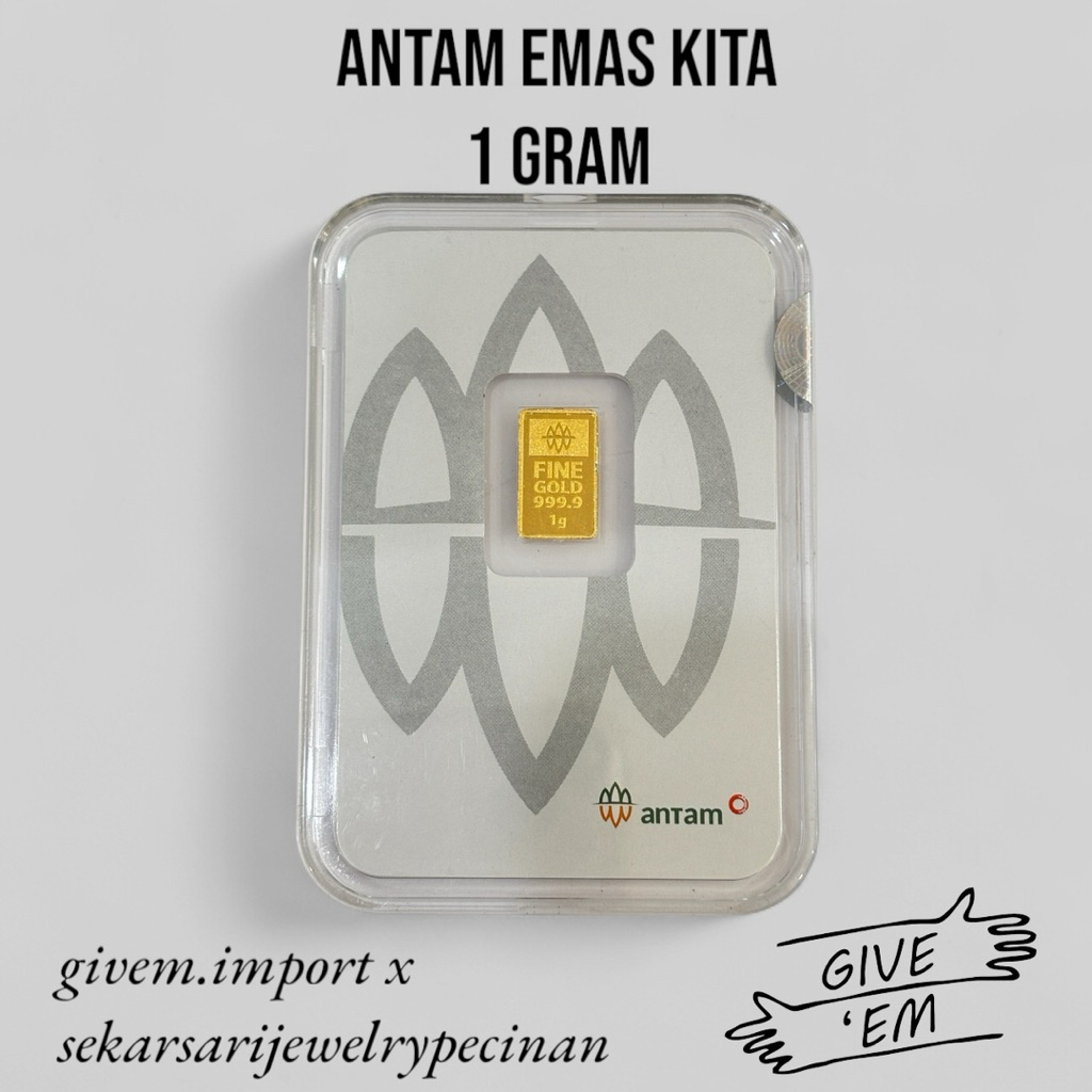 1 GRAM LOGAM MULIA EMAS ANTAM INDONESIA x HARTADINATA EMAS KITA PRESS