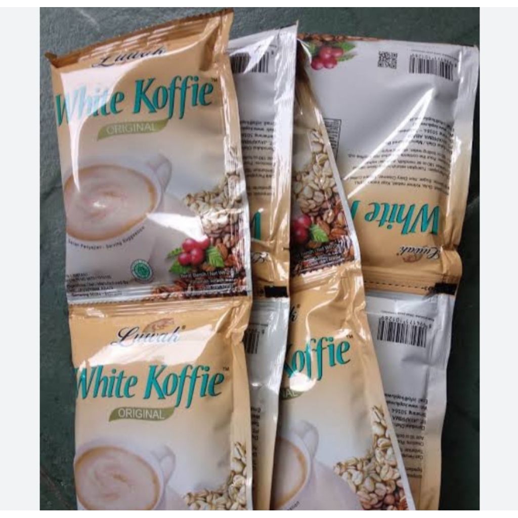 

Luwak white koffie original 1 renceng isi 10 saset