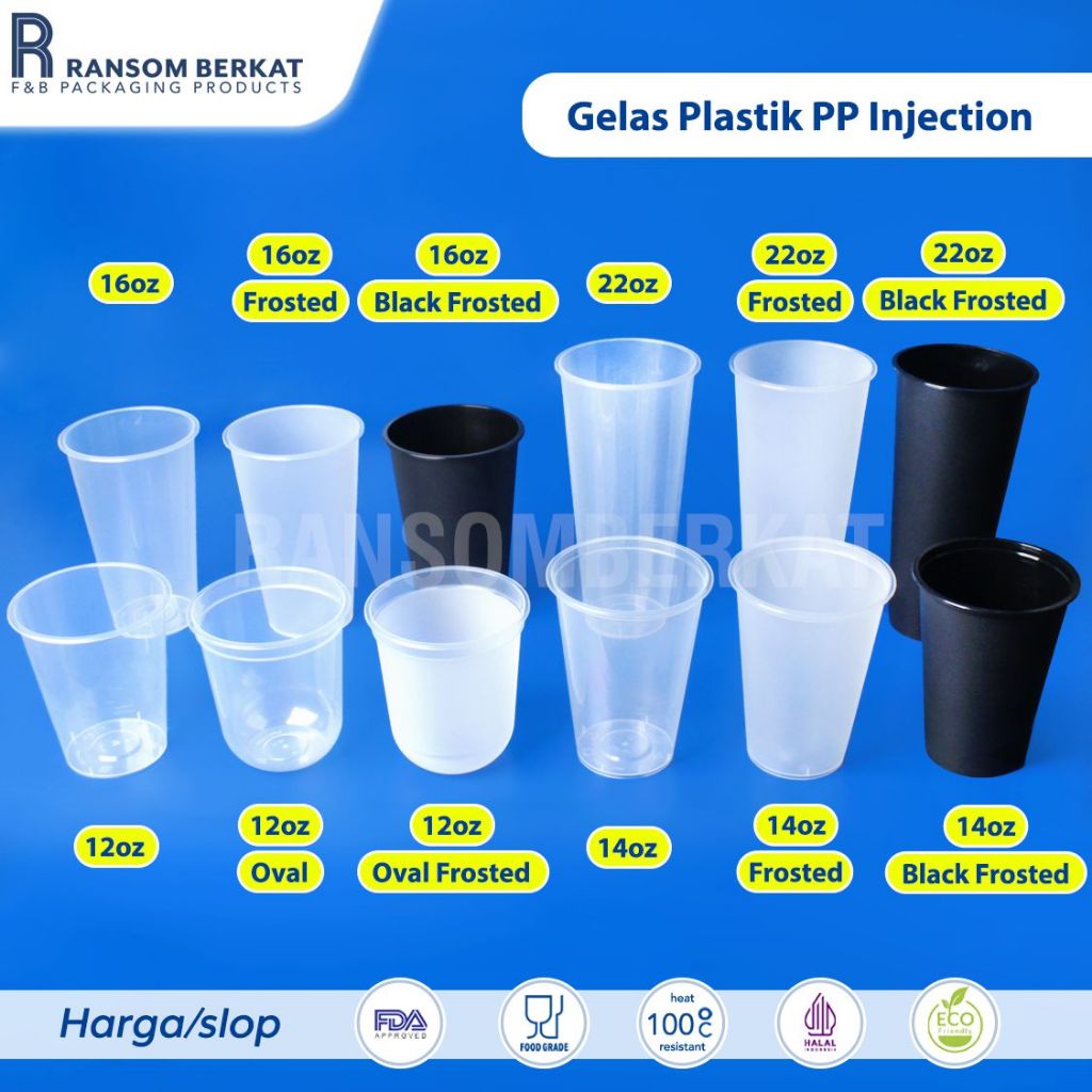 Gelas Plastik Plastic Cup PP Injection