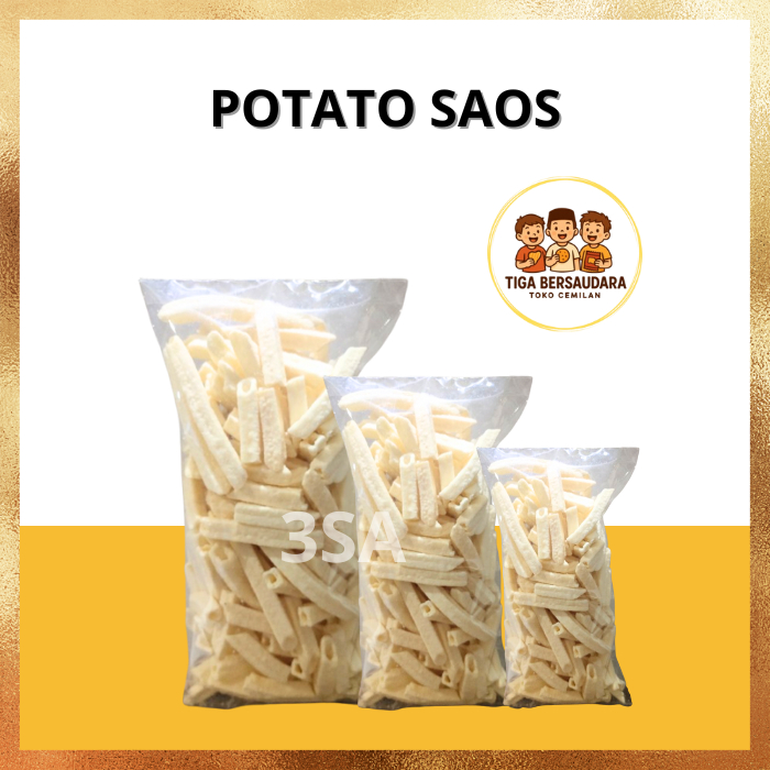 Snack Ciki Potato Saos - Cemilan Kentang Kering Harga Hemat
