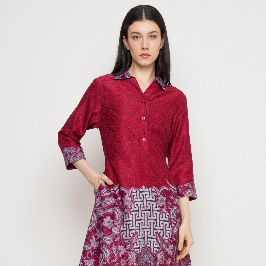 [Krisna Wahyu] Batik Jacquard Dress Wanita