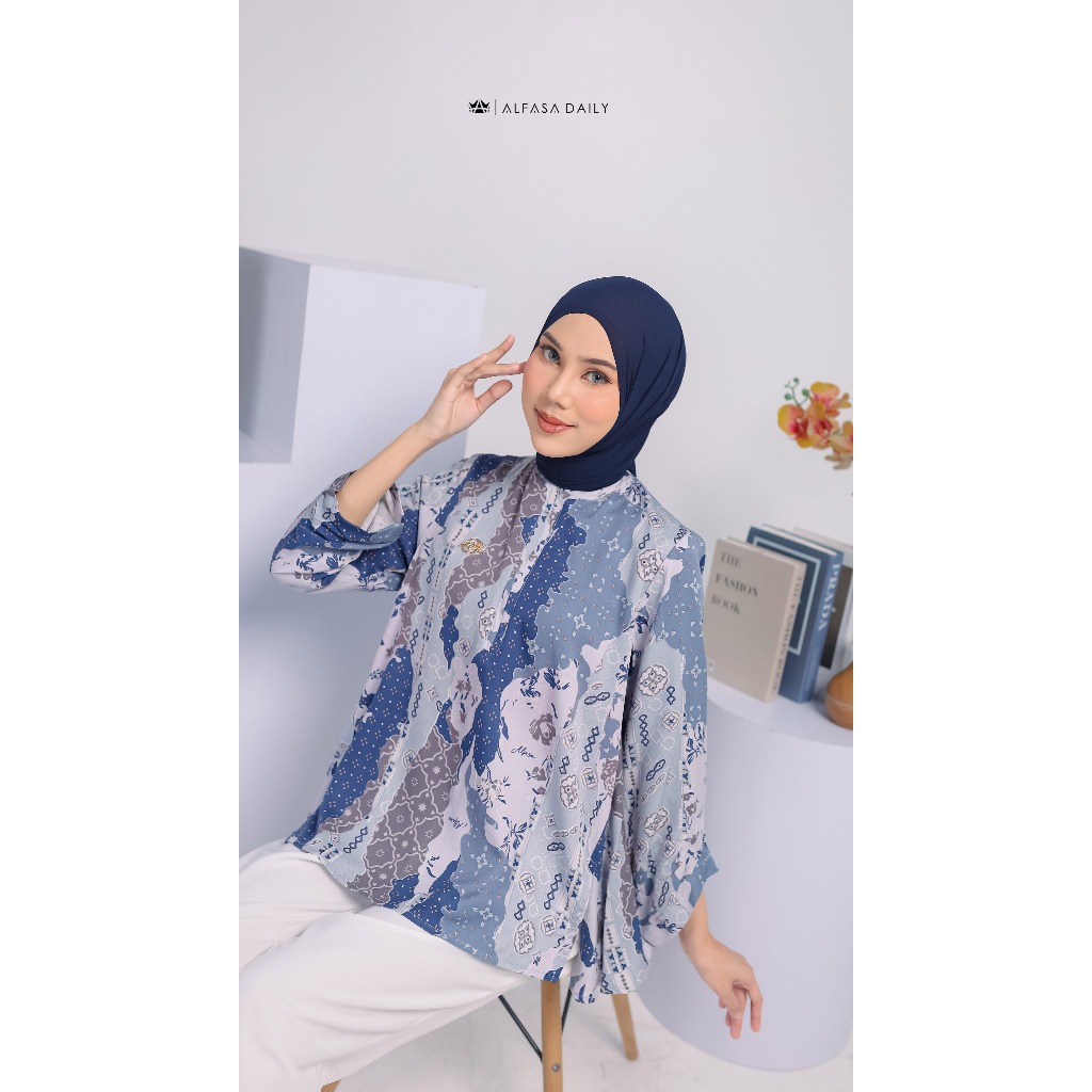 Kemeja Kerja Daily Lengan Panjang AYCEL BLOUSE - Alfasa Daily
