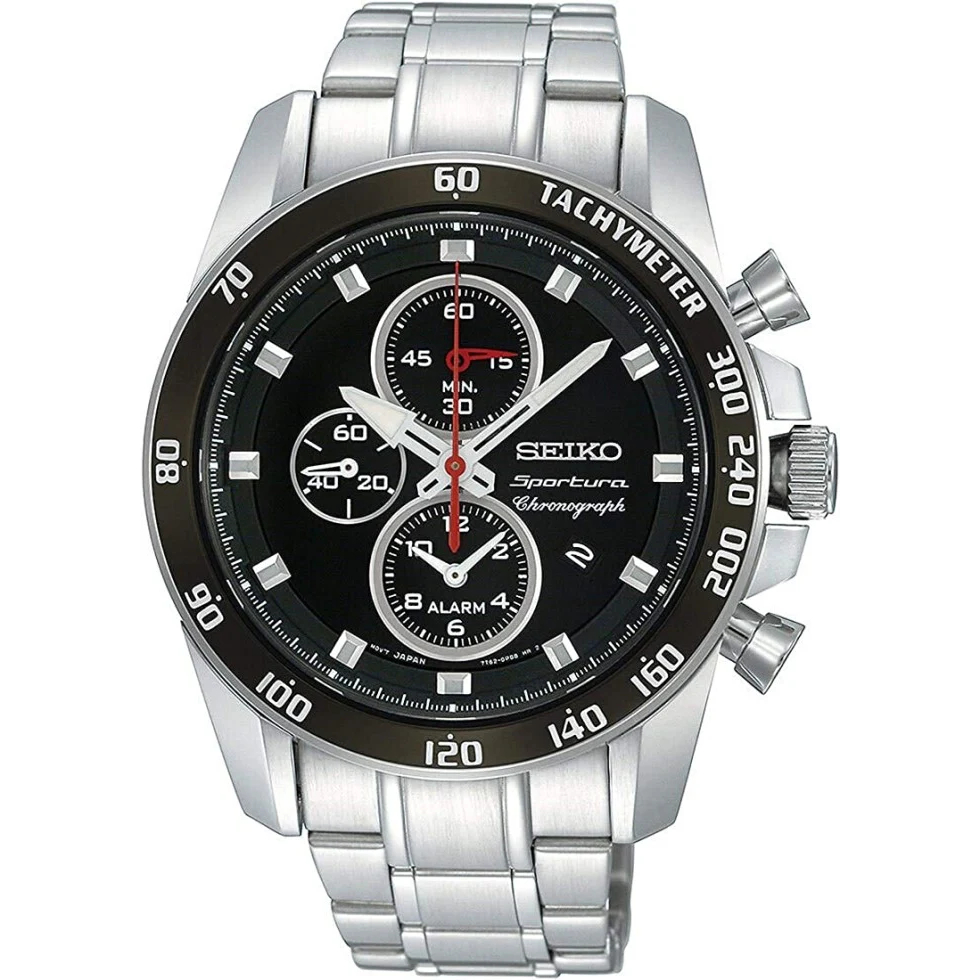 Jam Tangan Pria Seiko SNAE69 SNAE69P1 Sportura Chronograph Original Resmi