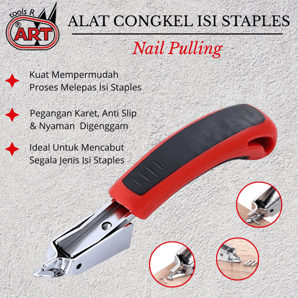 

Alat Pembuka Pencabut Isi Staples - Stapler Remover- Nail Pulling - Pelepas Isi Hekter Tembak Congkelan Staple ART Murah Berkualitas