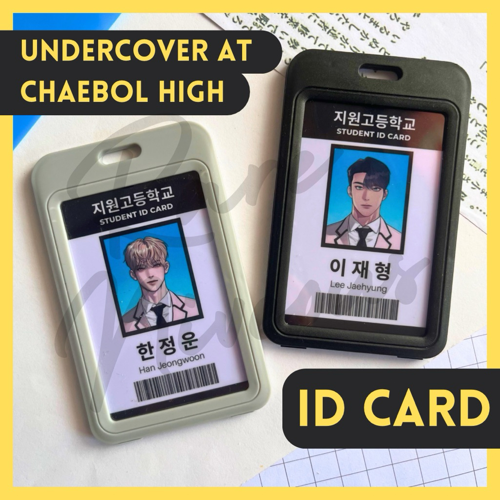 

Undercover at Chaebol High Webtoon ID CARD Han Jeongwoon Lee Jaehyung