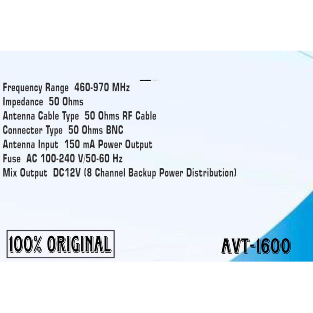 Wisdom AVT1600 / AVT-1600 – Wireless Antena Distributor Amplifier Wisdom