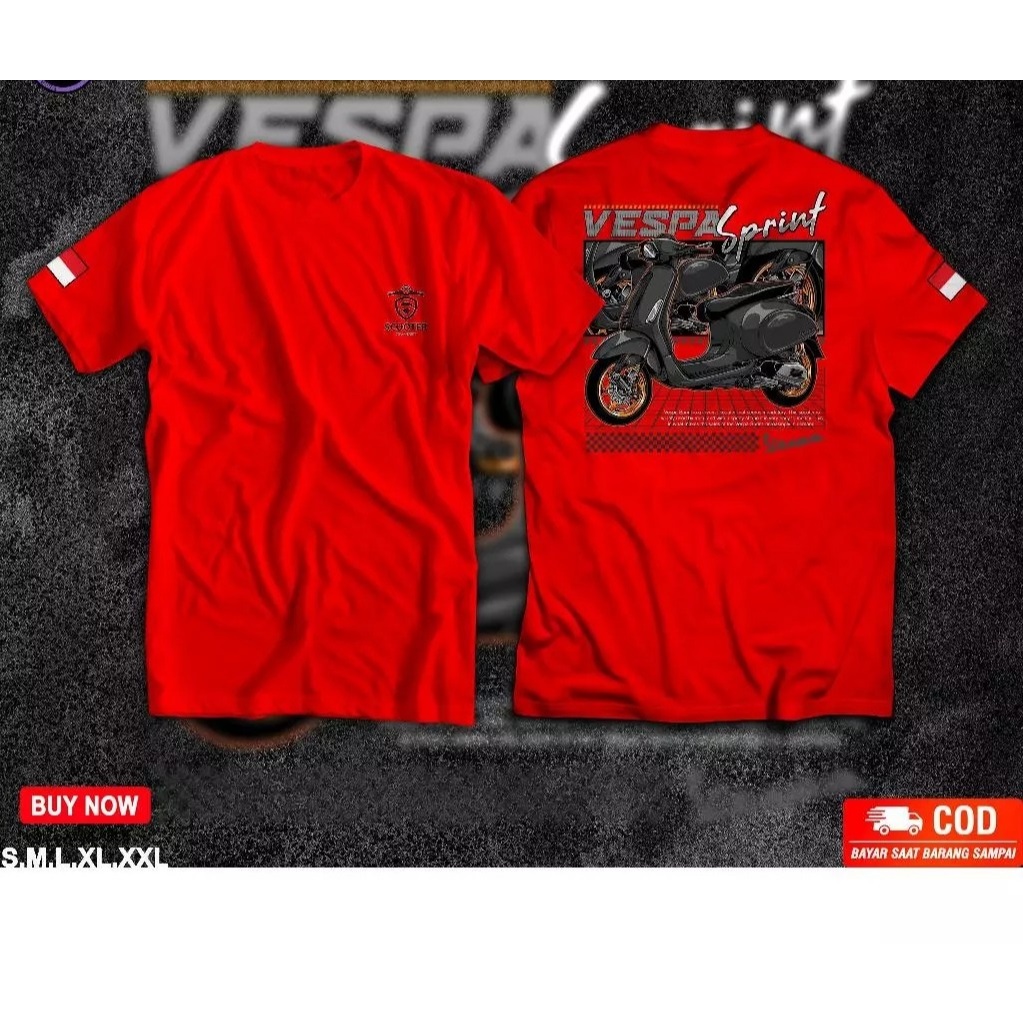 KAOS  Vespa Matic 150 KAOS DISTRO Vespa Matic 150 KAOS PRIA WANITA