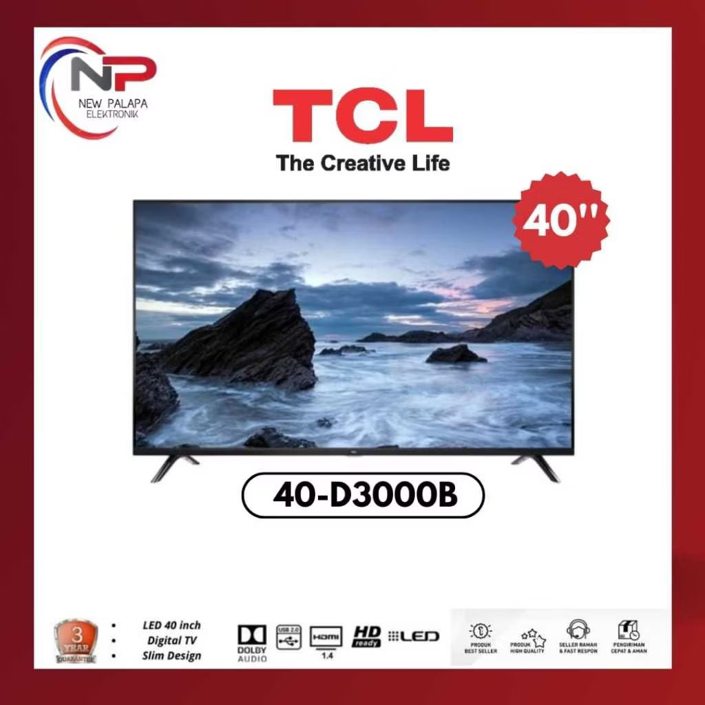 LED TV TCL 40D3000B