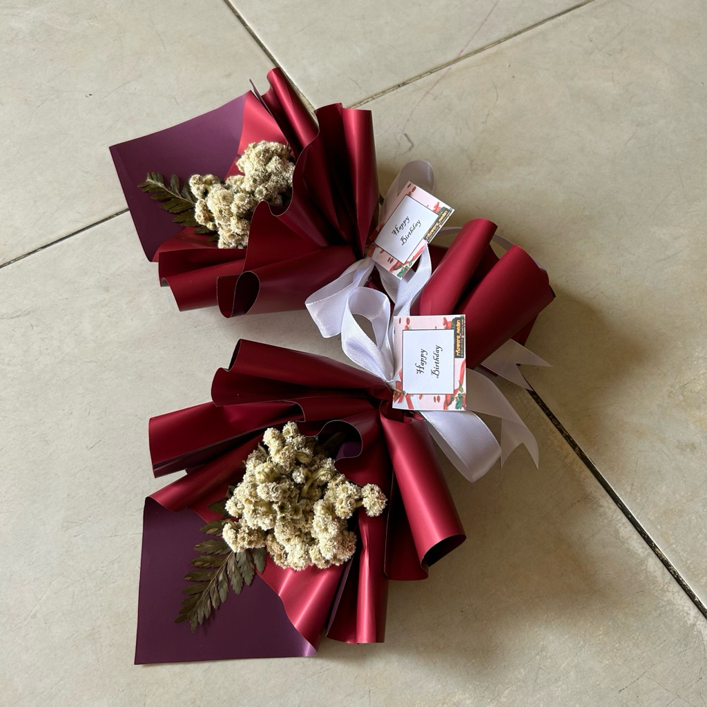 Buket Bunga Edelweis Buket edelweis mini / Bunga edelweish kering