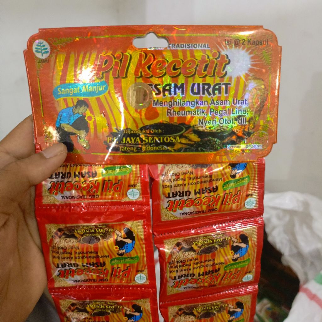 pil kecetit kapsul Asam Urat dll 100%