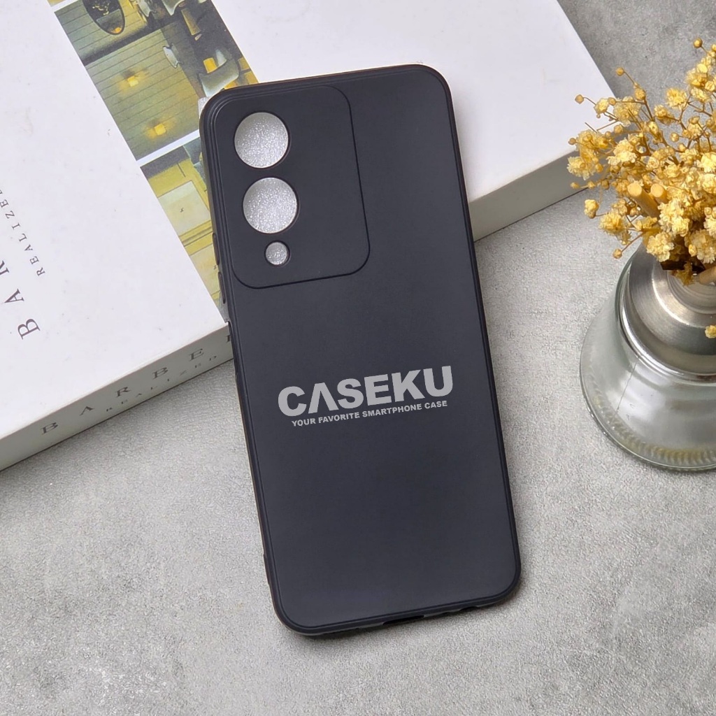 Case Vivo Y17S Case Softcase Candy Macaron Square Black Polos Case Vivo Y17S