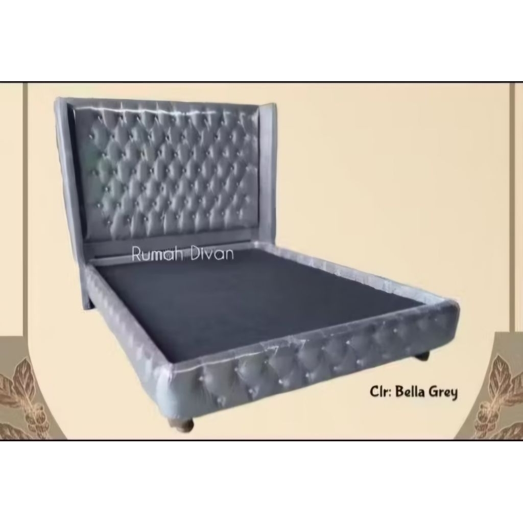 Divan Sandaran Premium mewah Bludru