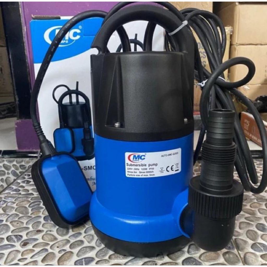 pompa celup kolam ikan 125watt mc pump SMC Q2503 Sumbersile pump manual