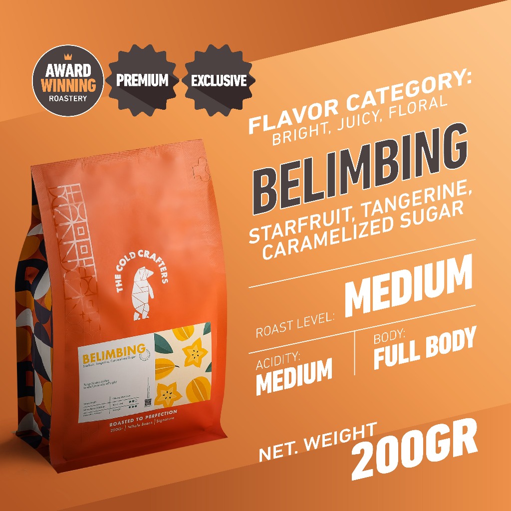 

Belimbing Single Origin Arabica Coffee Arabika 1KG - Award Winning Specialty Coffee Arabica Biji Kopi Bubuk Grade 1 1000gr