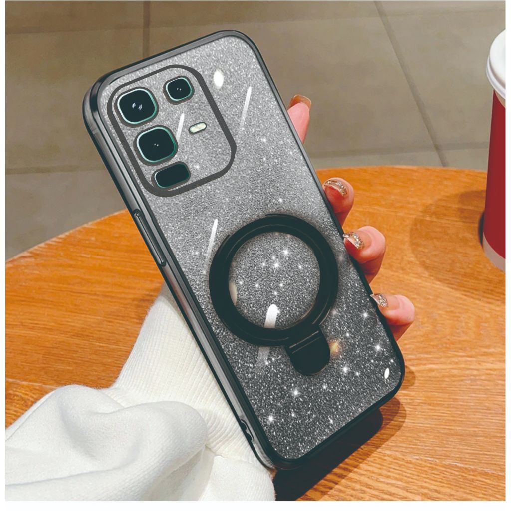 Case Infinix 50 Pro Plus  Note 50 50 Pro Luxury Gliter Premium TPU Ring Magnetic Softcase