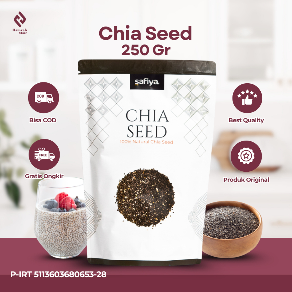 

Chiaseed 250 gr Black Chia Organik Mexico Original Safiya