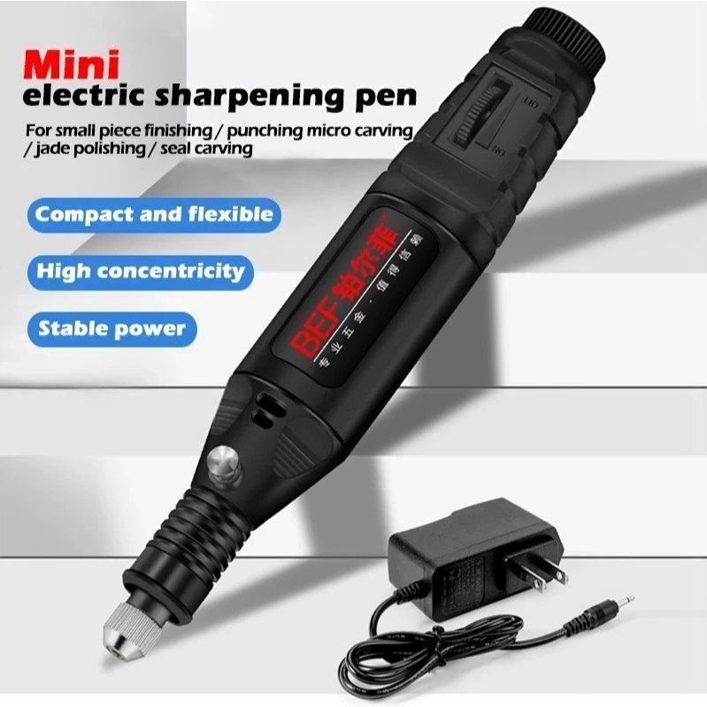 Gerenda listrik Bor Mini 27PCS 12V DC 18000 RPM Mini Drill Electric Engraver Grinder Ukir Kayu Ampla