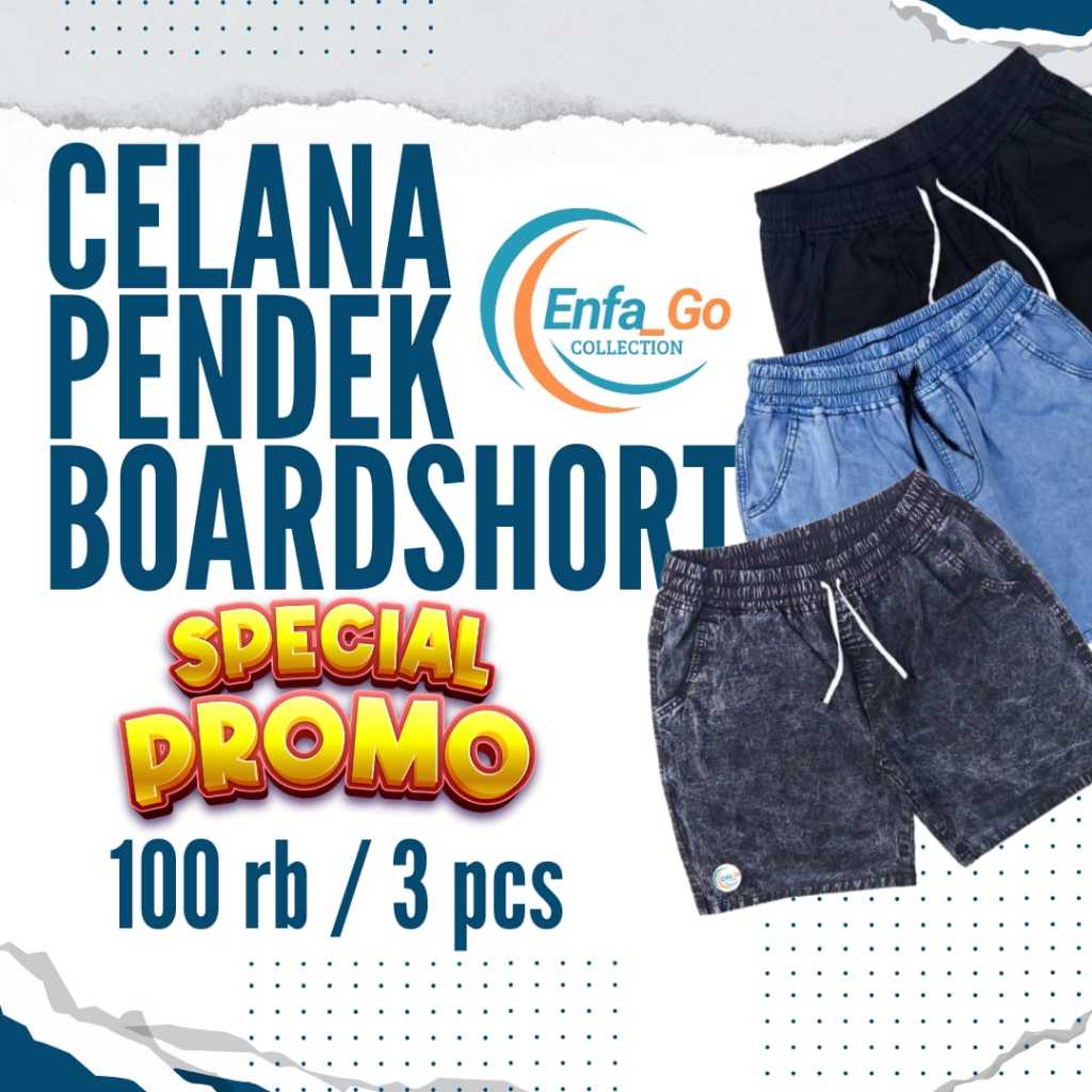 3 PCS CELANA PENDEK PRIA DEWASA JEANS PINGGANG KARET CELANA BROADSHORT CELANA MURAH CELANA TERBAIK
