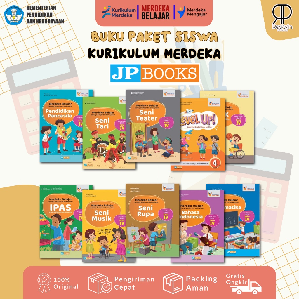 Buku Paket Kurikulum Merdeka SD Kelas 4 (IV) - Jp Books