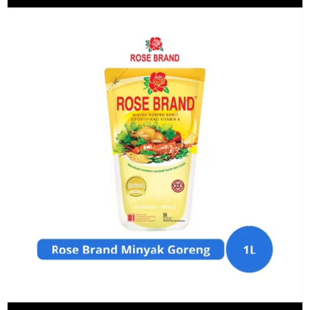 

Minyak Goreng Rose Brand Kemasan 1L (11pcs gratis 1pcs)