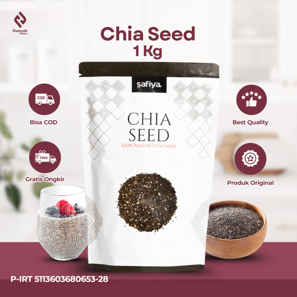 

Chiaseed Black Chia Original Premium 1 kg | Best Quality Premium