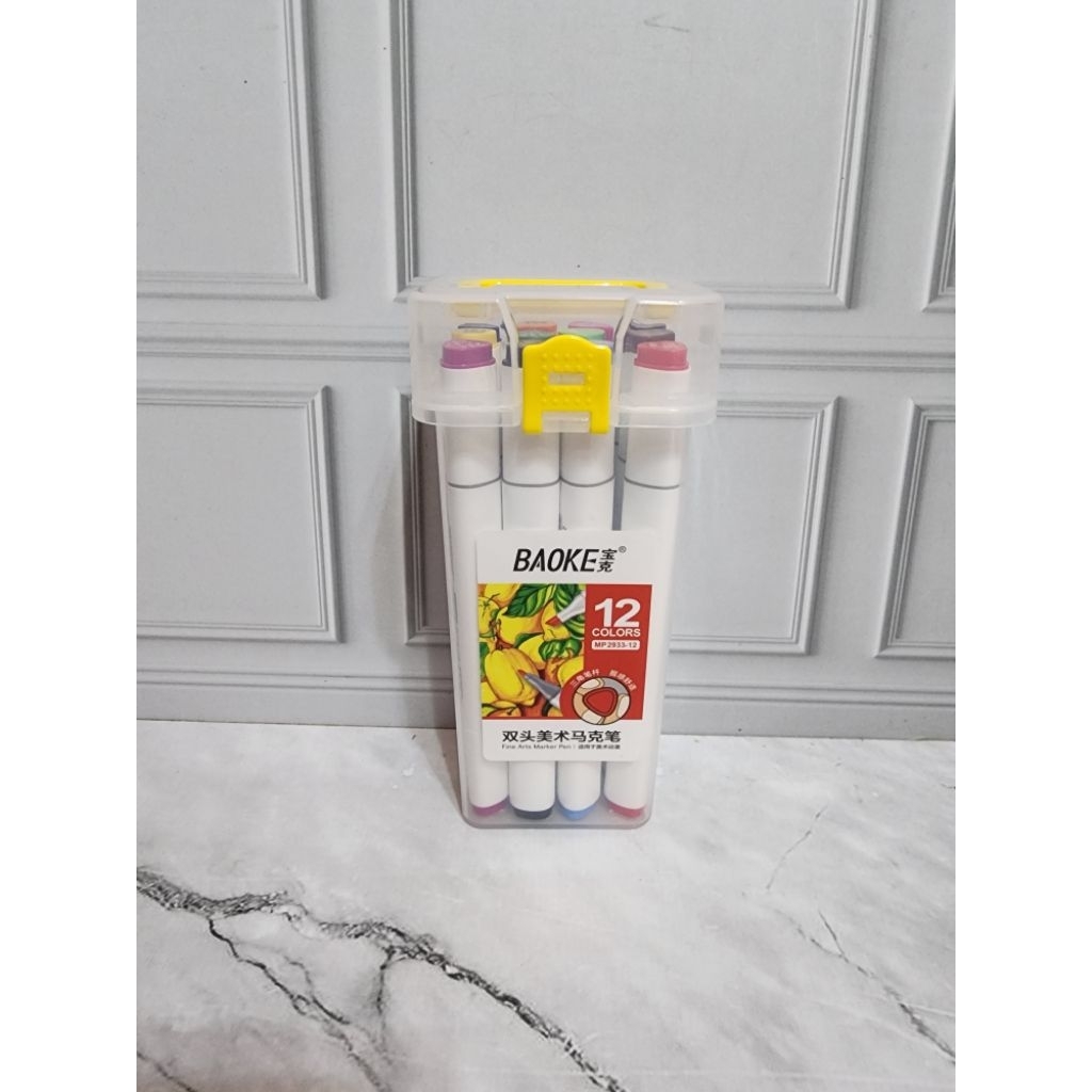 

Spidol Set 12 Warna - Spidol Colour Marker - Spidol 2 Sisi Marker