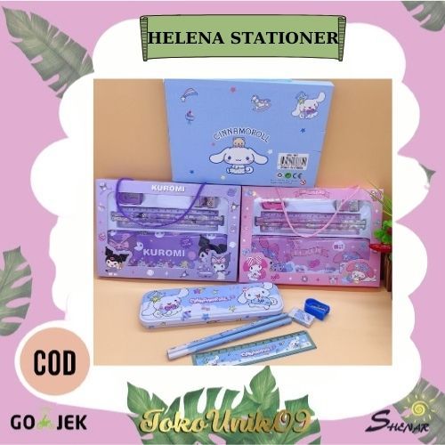 

Aika Stationery Helena Stationery Set Alat Tulis Lengkap & Kekinian Paket Alat Tulis Alat tulis sekolah