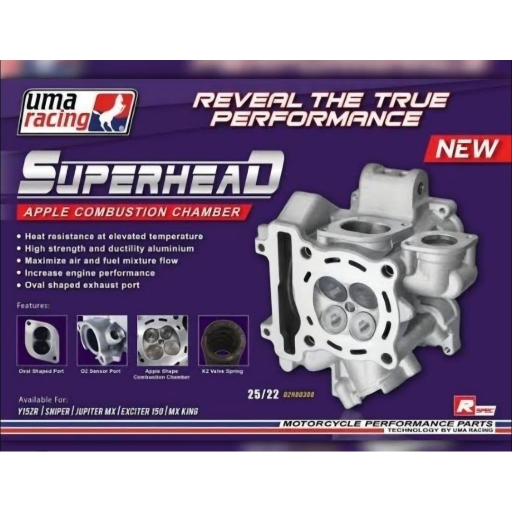 Superhead head kop UMA RACING MX King 150