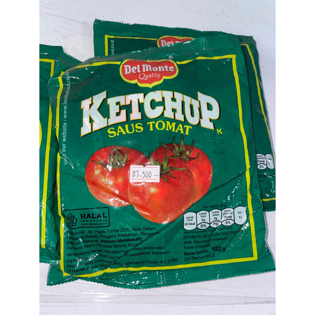 

Delmonte Saus Toman Sachet isi 24 Sachet - 192g Ketchup