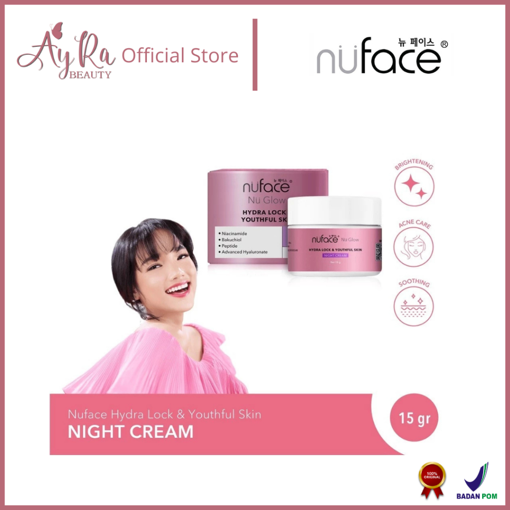 AyRa Beauty - Nuface Nu Glow Hydra Lock & Youthful Skin Night Cream