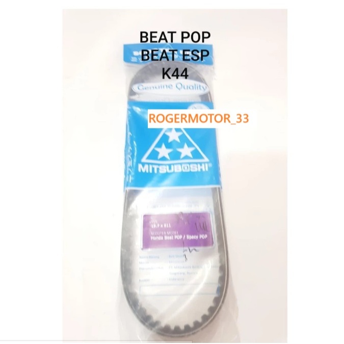 VAN FAN BELT VBELT TALI KIPAS BEAT POP ESP KODE K44 MITSUBOSHI ORI