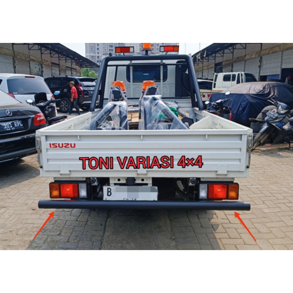 Bemper Bumper Belakang Pipa Isuzu Traga