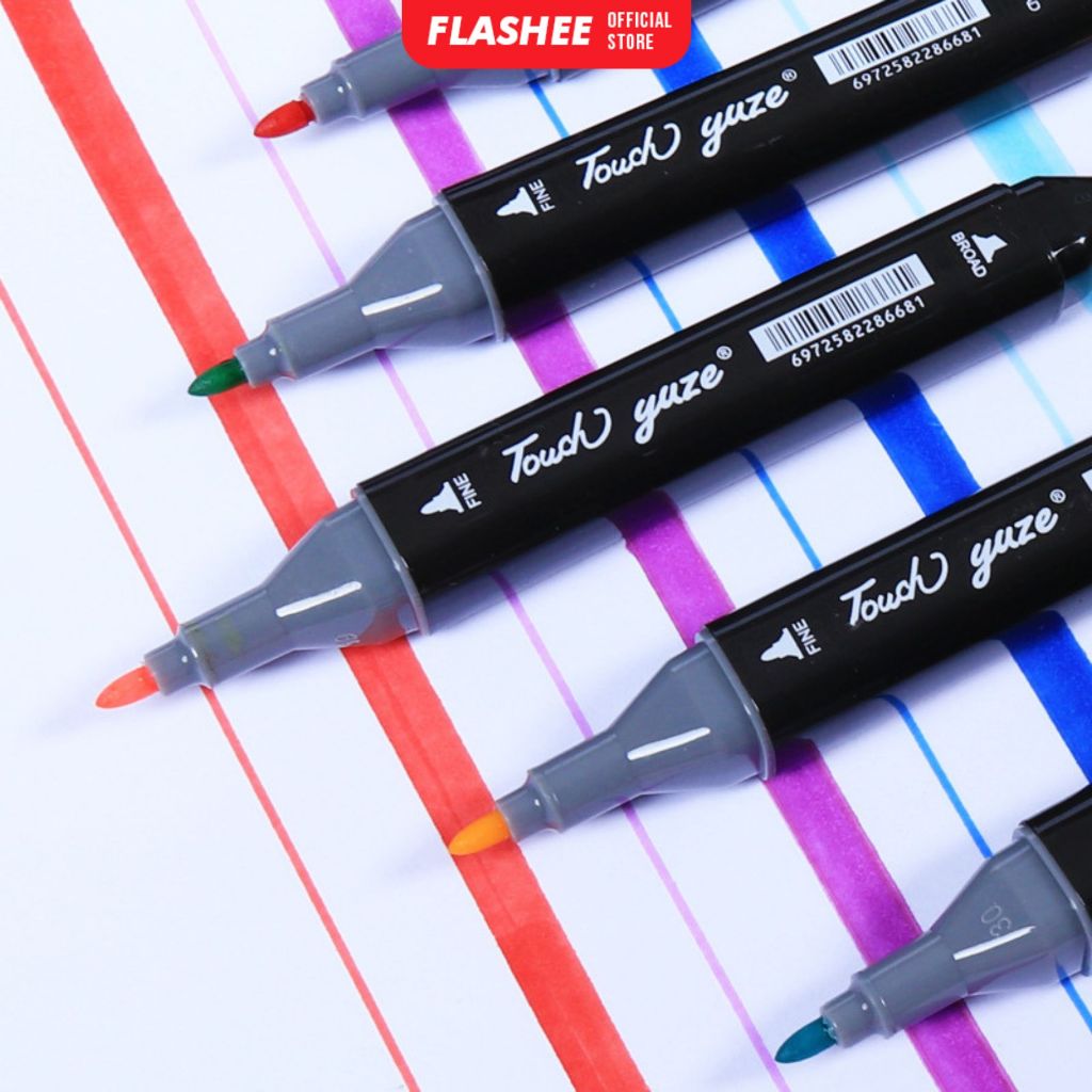 

Flashee Spidol Warna Warni 1 Set Sketch Marker 2 Tip Touch Marker 24/48 Warna