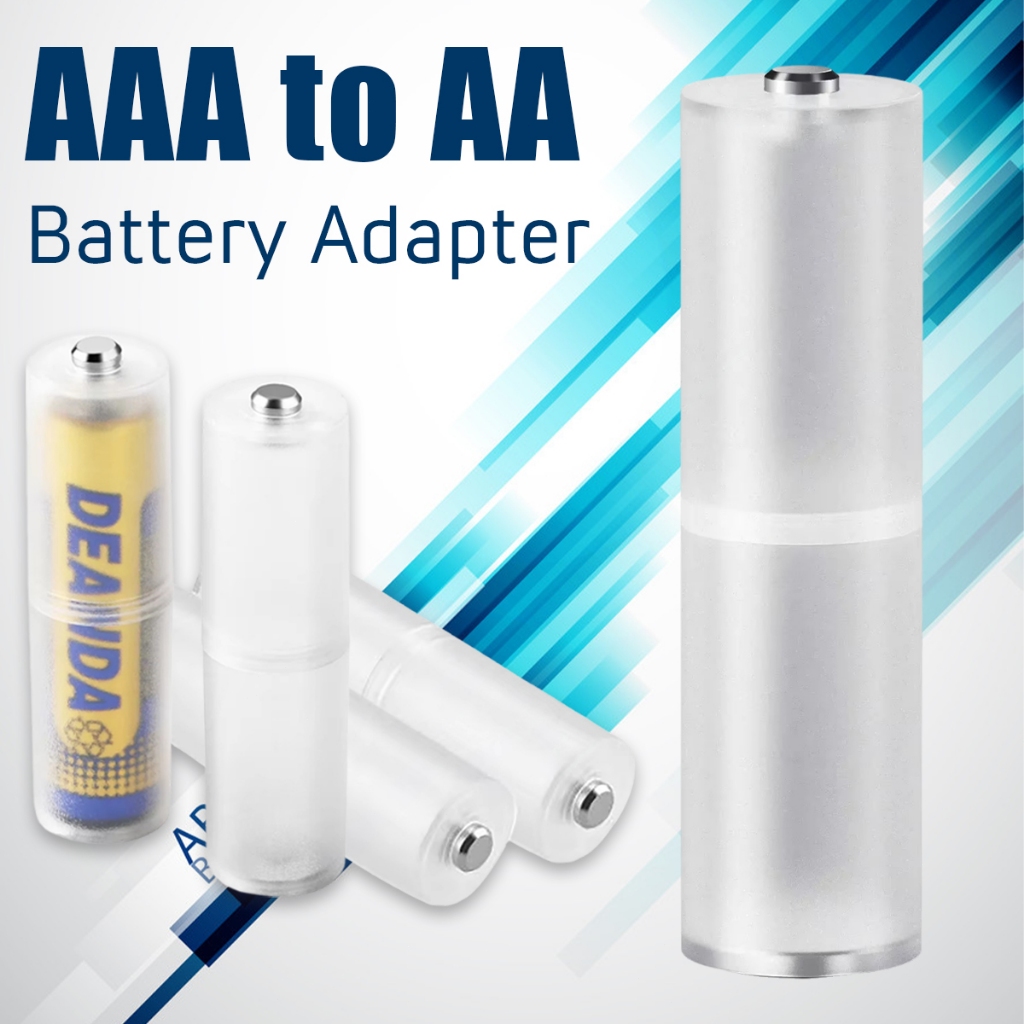 Adapter Batere Kotak AAA A3 ke AA A2 50*14mm Datang dalam kotak plastik Case Baterai Konverter
