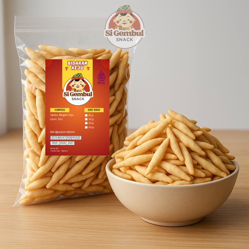 

Bidaran Keju Gurih Renyah 250gr - Jajanan Tradisional Rasa Keju
