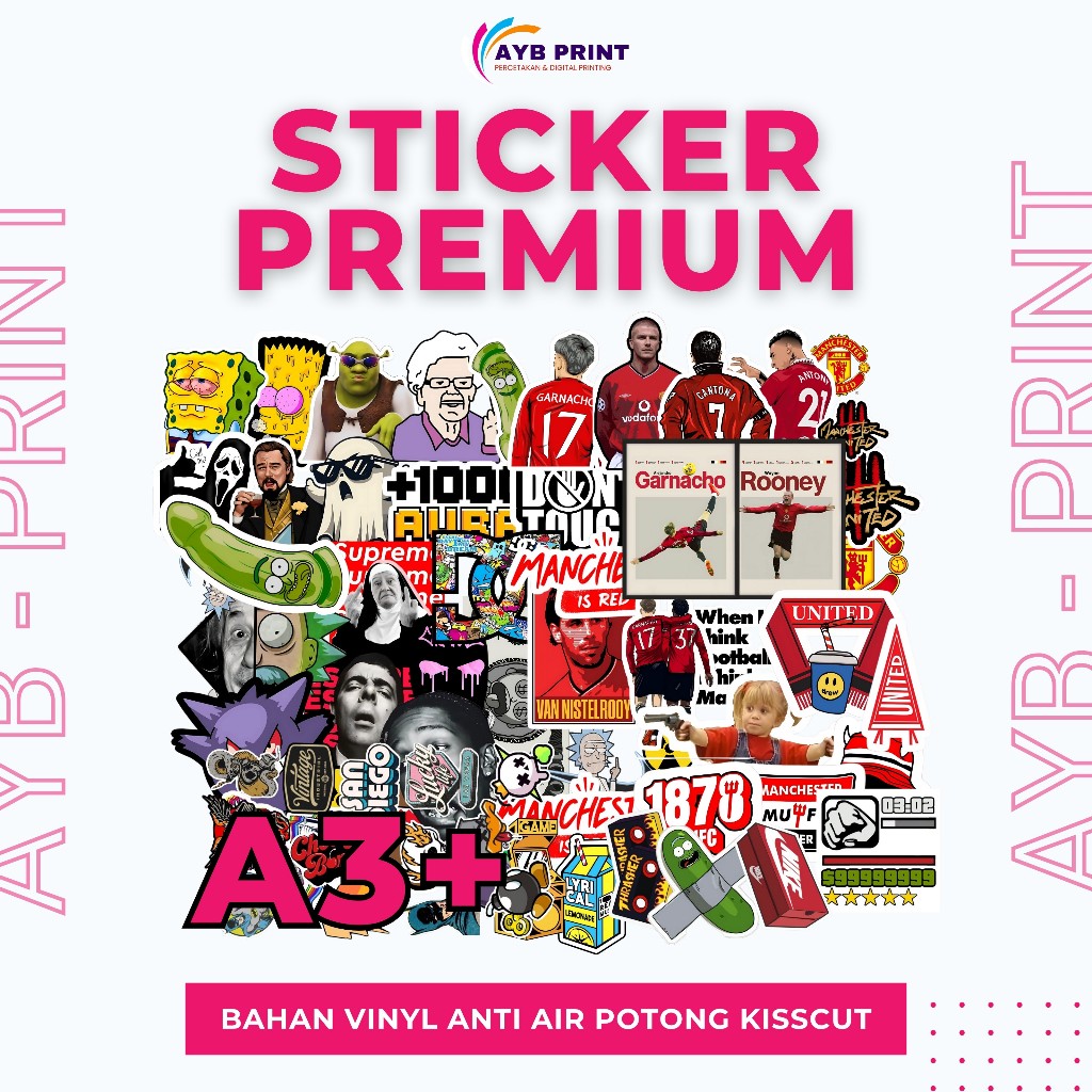 

Stiker Pack Hypebeast Aesthetic Waterproof | Stiker Aesthetic | Stiker Premium Murah | Cetak stiker